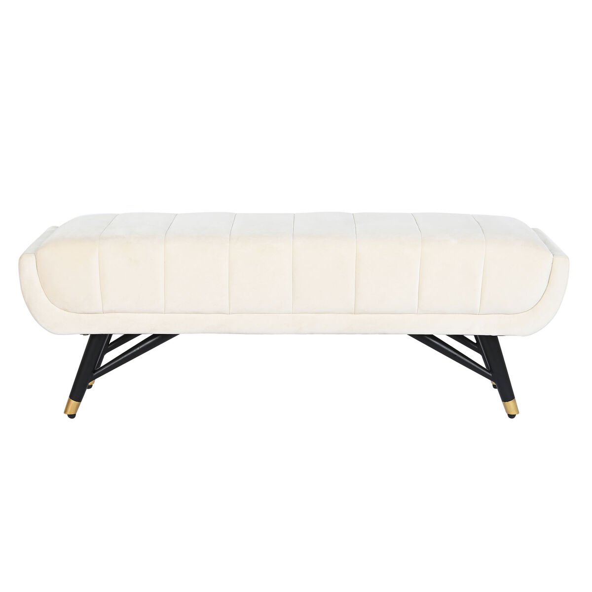 Taburetė DKD Home Decor Kreminė 120 x 40 x 42 cm